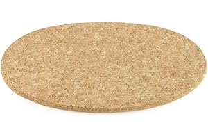 Cleverbrand Dessous de Plat en liège, résistant à la Chaleur, Ovale, Environ 27 x 16 cm, épaisseur 10 mm - Fabriqué au Portugal