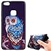 Produktbild Hülle für Huawei P10 Lite,Handyhülle für Huawei P10 Lite,Ultra Dünn Handyhülle,Leweiany 3D Kreativ Bunte Malerei Eule Painted Matt Prägung Muster Ultra Dünn Soft TPU Silikon Gummi Schutzhülle Kratzfeste und Scratch-Resistant Handytasche Schutz Handy Hülle Case Rückseite Handy Tasche Premium Shell Slim Etui Schale Bumper Case für Huawei P10 Lite Anti-Scratch Schutzhülle