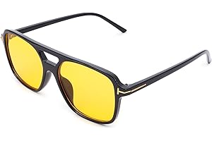 Pro Acme Retro Sonnenbrille Herren Damen UV400 Schutz Große 70er Sonnenbrille Vintage