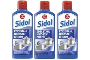 GAPATEC 3 x SIDOL reinigt Metalle (Edelstahl Nirosta Stahl 3 x je 250ml)
