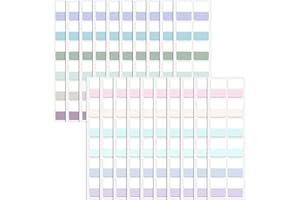 DULSPUE Segnalibri adesivi - 240 etichette autoadesive per indice, per ufficio, scuola, marcatura laterale,segnapagina adesivi