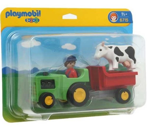 Preisvergleich Produktbild PLAYMOBIL 6715 Bauer und seine Traktor 123