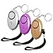 Produktbild Luter 3 Stück Persönliche Alarm 140 Db Taschenalarm mit LED Lampe Panikalarm Selbstverteidigung Sirene Schlüsselanhänger Alarm für kinder und frauen