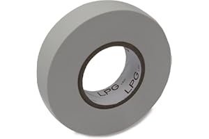 LPGLed | Nastro isolante in PVC professionale | ignifugo ed impermeabile | lunghezza 25m, larghezza 0,19cm, spessore 0,15mm (Bianco)