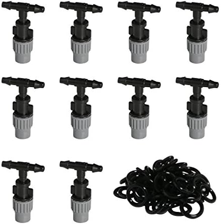 Adjustable Irrigation Sprinklers Watering Drippers Sprinklers with 50PCS Garden Hose Rubber Washer Seal Ring Lawn Garden Emitter Accessories