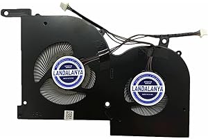 Landalanya Replacement New GPU Cooling Fan for MSI gs66 Stealth 10sd 10sgs 10sf 10se ms-16v1 ms-16v2 WS66 P66 Series 16V1-G-CCW 16V1-G-CW BS5005HS-U4Q BS5005HS-U3J DC5V 0.5A Fan