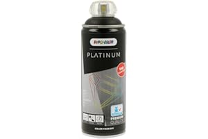DUPLI-COLOR PLATINUM RAL 9005 tiefschwarz seidenmatt 400 ml Spraylack, schnelltrocknend, exzellente Deckkraft, hohe Ergiebigkeit, UV-beständig, lichtecht und langlebig