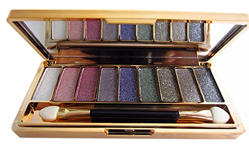 Ama-ZODE Neuer Frauen-9 Farben Diamant Helle bunte Make-up Lidschatten (Farbe 1) - 2