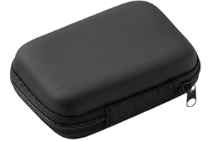 XIAOJINGQINGAQ External Hard Drive Case Portable Carrying Case EVA Box Travel Organizer Electronics Pouch Protective Cover Storage Bag for Accessories Charger Cable Cords Power Bank