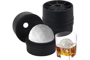 WHATOOK Bac a Glacon: Lot de 2 Bac a Glacons avec Couvercle Bebe de Silicone de Qualité Alimentaire Facile à Démouler Réutilisable pour Fabrication de Glaçons pour Whisky, Boissons