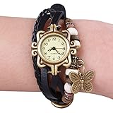 Armbanduhr geflochtene Retro-Uhr Modeuhr in verschiedenen Farben und Sets
