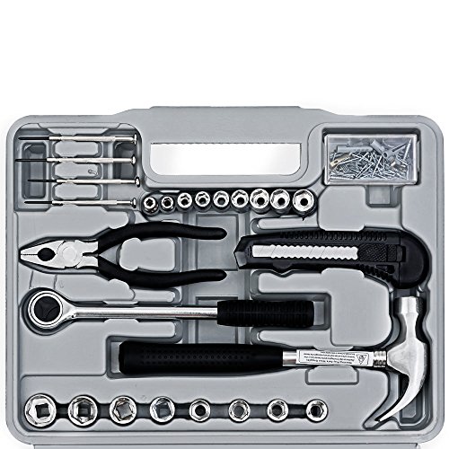 Deuba® Werkzeugkoffer 141 tlg Werkzeugset Werkzeug Werkzeugkasten Werkzeugkiste Knarre - 5