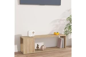 Pxznbe Tavolo Porta TV 100x24x32 cm Rovere Sonoma Truciolato Design Elegante e Classico Mobile TV Piano d'appoggio Pratico per Esporre Oggetti Decorativi Supporto TV Soggiorno Ampio Spazio