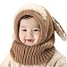 Malloom® 1PC Winter Baby Kids Girls Boys Warm Woolen Coif Hood Scarf Caps Hats (Khaki)