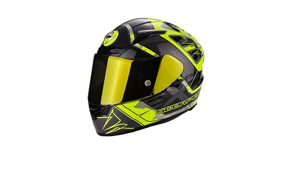 Scorpion EXO 2000 EVO AIR Brutus Motorcycle Helmet, Black/Yellow, Size M :  Amazon.co.uk: Automotive