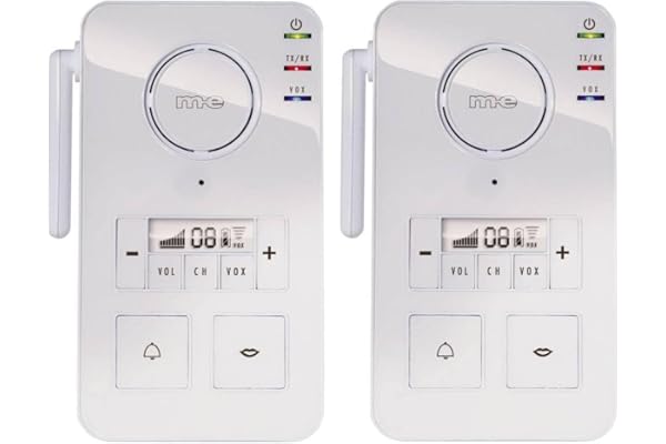 m-e Modern-Electronics FS 2.1 Interphone Classique Radio 446 MHz 2000 m Blanc