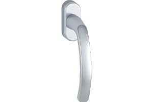 Hoppe 3736742 fönsterhandtag LIEGE-dold skruvad, 7 x 37, silver eloxerad