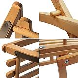 Winterexpress Holzschlitten mit Rückenlehne + Zugleine + SCHIEBESTANGE – Lehne -Kinderschlitten – Schlitten aus Holz Kinderschlitten NEU - 8