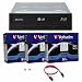 Produktbild LG 16x Blu-ray M-Disc CD DVD BD BDXL Bluray-Brenner Laufwerk mit freiem 15pk Mdisc DVD + Kabel und Befestigungsschrauben WH16NS40