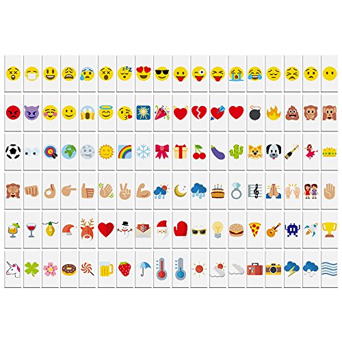 Aibecy 108pcs Symboles et Emojis Colorées pour Lightbox A4 Symboles Interchangeable de Boîtes Lumineuses Cinéma Signature