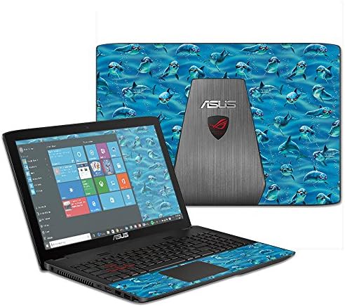 MightySkins Skin For Asus ROG GL552VW 15.6" – Dolphin Gang | Protective, Durable, and Unique Vinyl Decal wrap cover | Easy To Apply, Remove, and Change Styles | Made in the USA