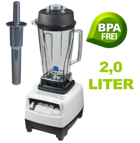 Preisvergleich Produktbild JTC Omniblend TM-800 V Standmixer / Hochleistungsmixer, Weiß