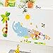 Forest Animals Wall Stickers Decals for Kids Baby Bedroom Nursery Room