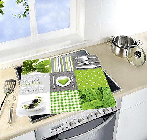 Wenko 2712925500 Multi-Platte Menu für Glaskeramik Kochfelder, Schneidbrett, Glas, mehrfarbig - 5