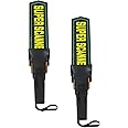 Robustt High Sensitivity Hand Held Metal Detector (Pack of 2) Leather case on Handle, with Battery Included Alarm Mode -Sound, Vibration & Led Lights for Malls, Airports, Railway Stations, Banks