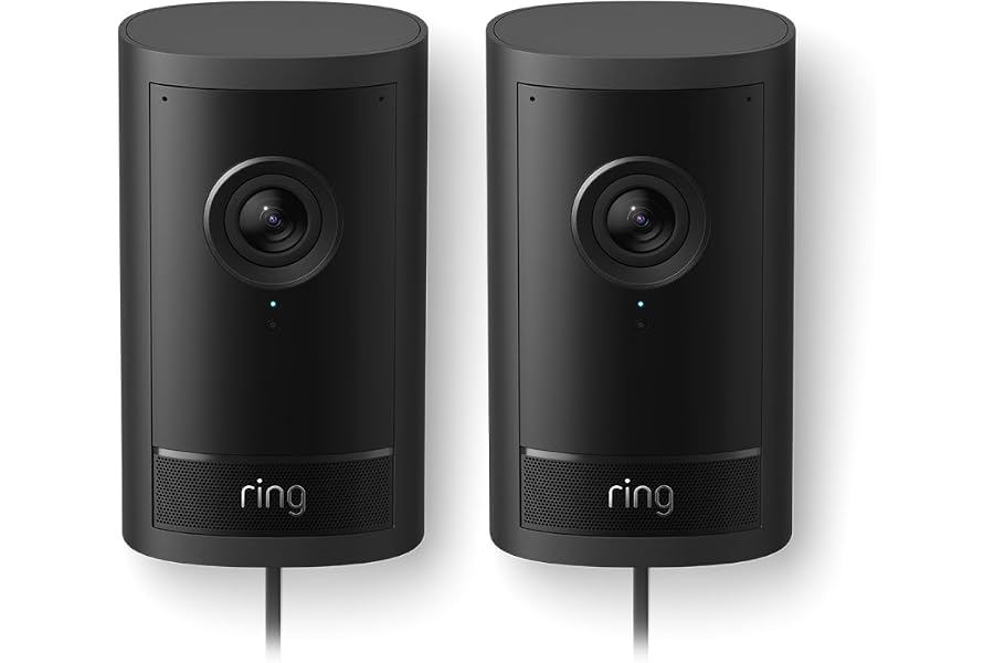 Ring Außenkamera Pro mit Netzstecker (Outdoor Camera Pro, neueste Generation), für dein Zuhause oder Unternehmen, Sicher