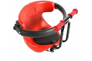 SHZICMY Seggiolino anteriore per bicicletta per bambini, con pedale e maniglia, per bambini