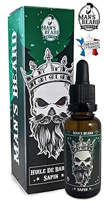 Man's Beard - Huile de barbe parfumée 30ml - Senteur Sapin - Pour l'Entretien et le Soin de Barbe - Fabrication Française