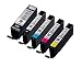 Produktbild 5x Original Canon Tintenpatrone PGI570 CLI571 für Canon Pixma MG 6850 Series - BK, PBK, Cy, Ma, Ye - Bulk / Neutrale Verpackung - Füllmenge: BK ca. 15ml / Farben ca. 7ml