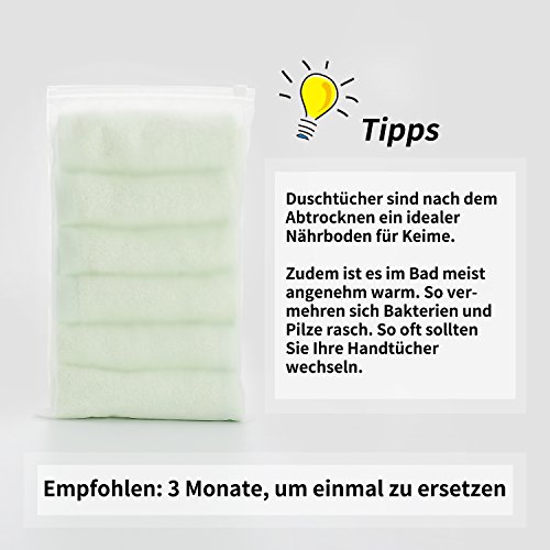 6er Pack Baby Waschlappen Super weich 25/25cm 100% Bambus-Baumwolle, von Future Founder - 7
