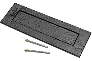 MERRIWAY Bulk Hardware BH01857 - Buca per lettere da 265 x 76mm, colore: nero, effetto anticato