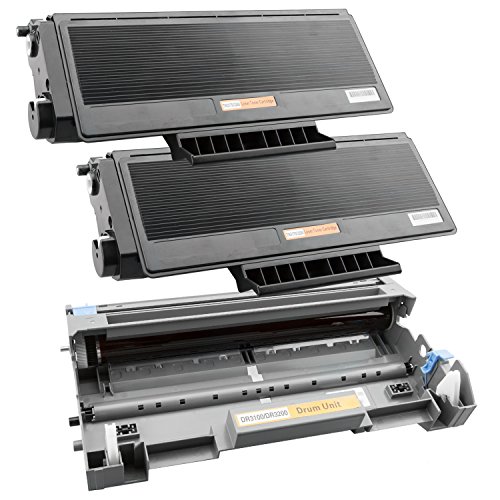 PlatinumSerie® 2x Toner-Kartusche & Trommel XXL Schwarz kompatibel für Brother TN3280 & DR-3200 HL-5350DNLT HL-5370 HL-5380 MFC-8380DN - 2