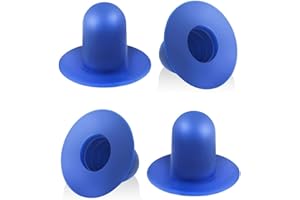 SUBTAVIK Lot de 4 Bouchons de Piscine, Bouchons muraux de Rechange pour Piscine, Filtre, Filtre, Pompe, passoire, Bouchon Compatible avec Intex et Bestway (Bleu, Long)