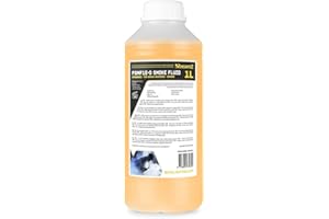beamz Eco Orange Smoke Machine Fluid 1L Bottle - Non-Toxic Water-Based Fog Juice, Standard White Smoke for DJ Disco Party Stage Effects, Environmentally Friendly