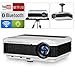 Produktbild WiFi Beamer LCD Videoprojektor 3900 Lumen Bluetooth LED Heimkino Projektor 1080P Unterstützung mit HDMI USB VGA AV für Smartphone TV Laptop PS4 PS3 Spiele Filme Party