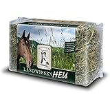 Mühldorfer Futter für Sport- und Freizeitpferde, Wiesenheu ohne Zusätze, Landwiesen-Heu, 15 kg