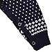 ZOEREA Newborn Baby Knit Dungarees Trousers for 0-2 Year Toddler Dark Blue