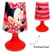 Produktbild Unbekannt LED Tischlampe -  Disney - Minnie Mouse  - mit Farbwechsel - Batteriebetrieben - SCHNURLOS & Kabellos - 19 cm hoch - Tischleuchte für Kinder / Nachtlicht Sc..