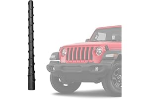 AMFRNE Kurze Radioantenne für Jeep Wrangler JK JKU JL JLU Gladiator JT Rubicon Sahara Overland Sport 07-2023, optimierter AM/FM Radioempfang, für Wrangler Gladiator Zubehör, 7 Zoll flexibles Gummi