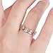 JaneDream Women Silver Plated Gorgeous CZ Crystal Rhinestone Princess Queen Crown Wedding Ring (Silver&Size O)