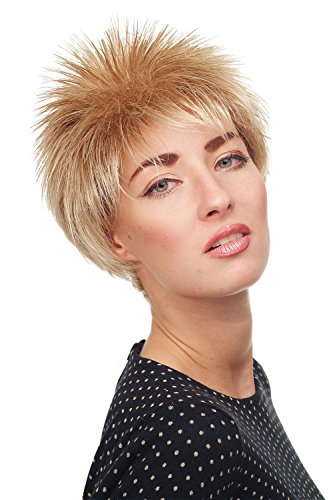 WIG ME UP3324-27T613 Lady Quality Wig short spiky backcombed teased 80s Wave blond mix