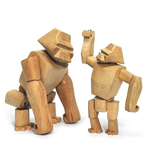Preisvergleich Produktbild Areaware - Wooden Creatures - Hanno der Gorilla, klein