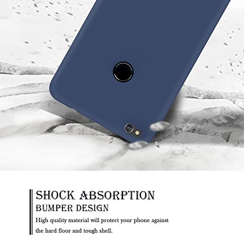 2x Funda Huawei P8 Lite 2017 E-Lush Huawei P8 Lite 2017 Carcasa TPU Silicona Fundas  5 2 Pulgadas  Soft Case Cover Suave y Gel Protectora Caso Ultra Delgado Case Flexible Caja Anti Rasgu  os Anti Choque Carcasa Opaco Cubierta - P  rpura   Azul marino