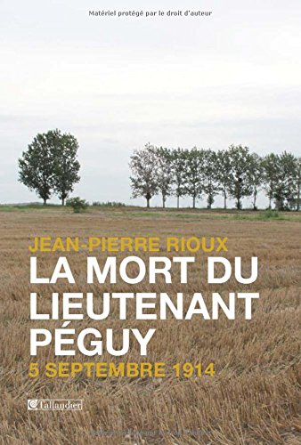 couverture de : La mort du lieutenant P&eacute;guy