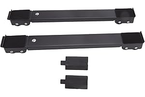 ATYHAO Washing Machine Stand, Movable Adjustable Refrigerator Base Mobile Roller Bracket Universal Appliances Furniture Movers(Black)