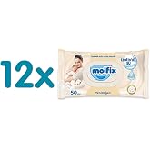 Molfix İzotonik Sulu Yenidoğan Islak Mendil 12x50 Adet